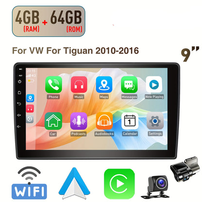 Android Autoradio – Multimedia Speler – Navigatiesysteem – Car Stereo – 2-DIN Radio – 9 Inch IPS Scherm – Android 14 – Inclusief Camera & DVR