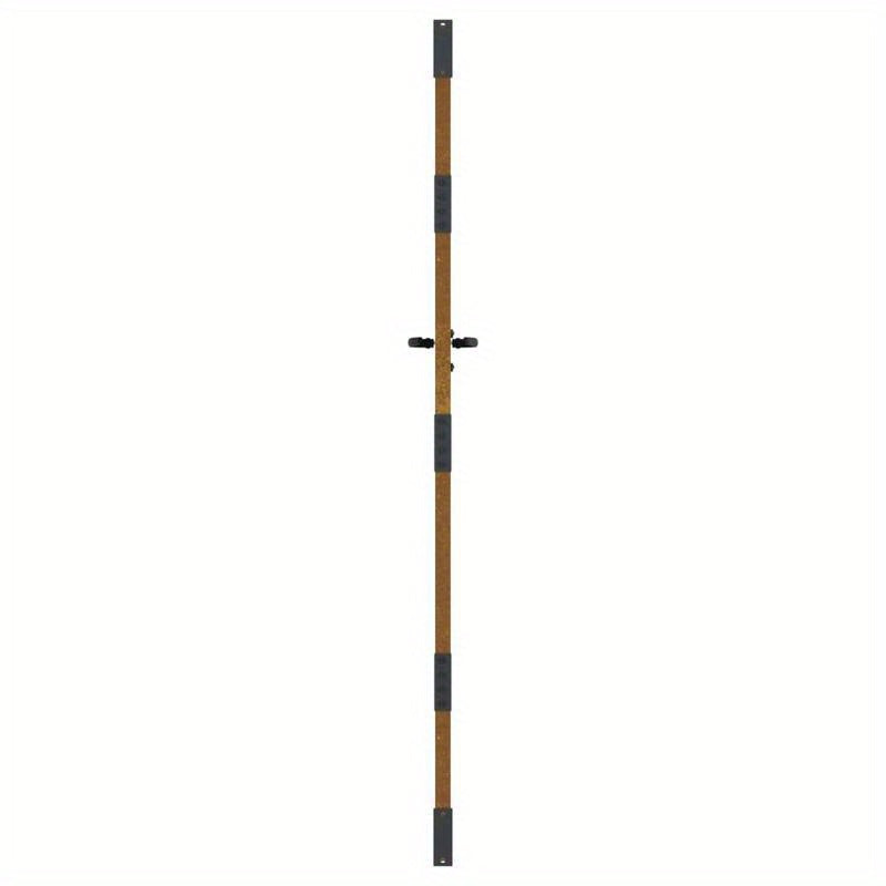 Poort – Tuinpoort – Buitenpoort – Metalen Poort – Stalen Poort – Bamboe Design – Cortenstaal – Weerbestendig – 85x200 cm
