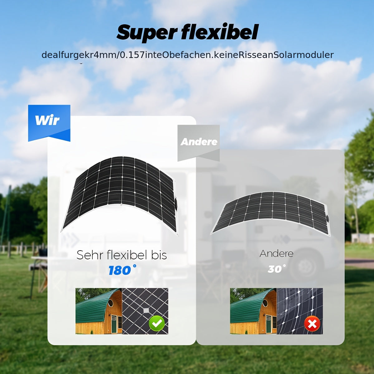 Zonnepaneel 200W – Solar Paneel – Flexibel Panneel – Monokristallijn – Opvouwbaar – Ultralicht Design – 12V Output – Weerbestendig Aluminium Frame