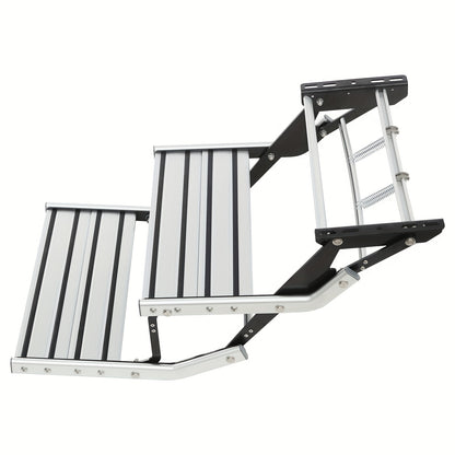 Campingtrap – Instapladder – Caravantrede – Campertrap – Opvouwbare Reissteiger – Aluminium Legering – Draagvermogen 200 kg