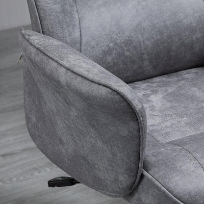 Ergonomische Bureaustoel – Bureaustoel – Werkstoel – Draaistoel – Schommelstoel – Hoogte Verstelbaar – Schommelfunctie – Microfiber Bekleding – Max. Draagkracht 120 kg