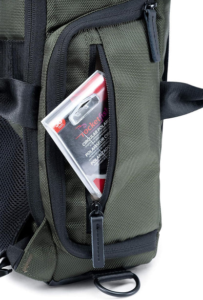 Vanguard VEO SELECT45M GR Rugzak/Schoudertas voor DSLR Camera, Video Gear of Drone, Groen