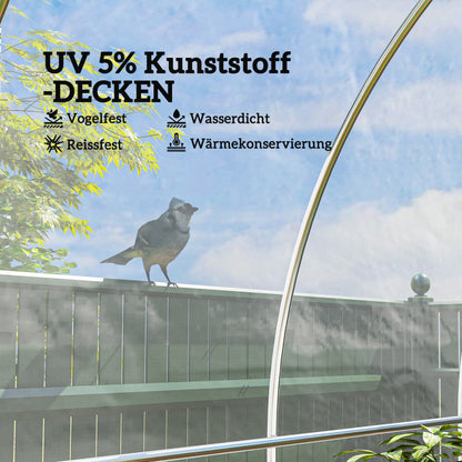 Kasfolie – Tuinkasfolie – Broeikasfolie – Foliekas – Tunnelkasfolie – Waterdicht – UV-Bestendig – Extra Dik – Scheurvast – 6x10 Meter – Polyethyleentereftalaat Plastic