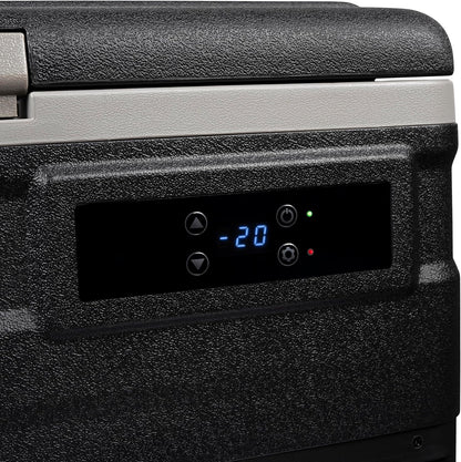 Steamy-E Single Zone 45 Roller, Elektrische Compressor Koelbox met wielen, 45 Liter, Zwart, 12V/230V, voor vriezen en koelen van -20 tot +20, ideaal voor op de camping