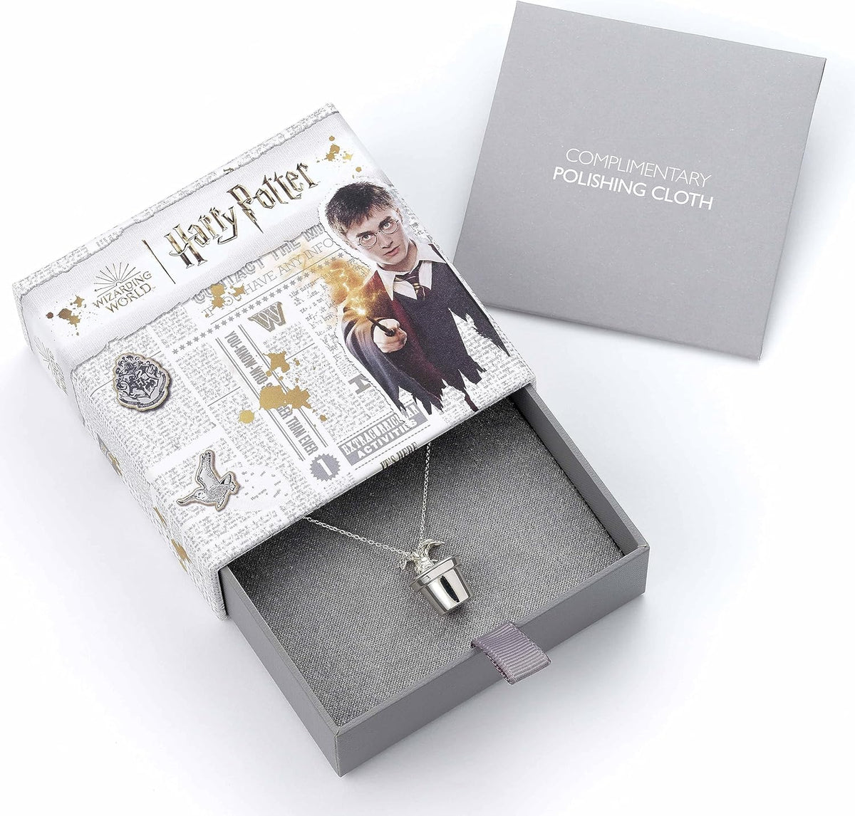 Harry Potter Mandragora met pot Halsketting zilverkleurig Fan merch, Film