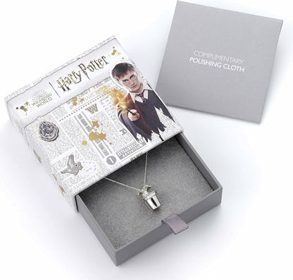 Harry Potter Mandragora met pot Halsketting zilverkleurig Fan merch, Film