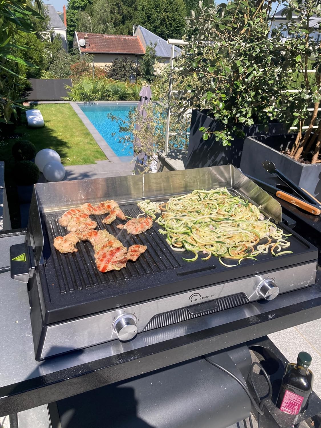 Innov 2200 Elektrische grillplaat - LITTLE BALANCE - 8735 - PFAS-vrij microkeramiek