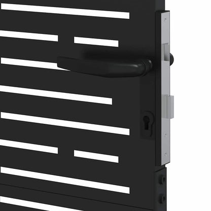 Poort – Tuinpoort – Schuttingdeur – Hekpoort – Tuinafscheiding – 105x150 cm – Gepoedercoat Staal – Beveiligd Slot