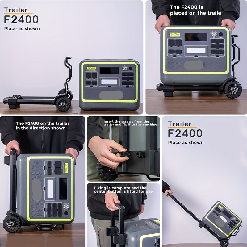 Draagbare Powerstation – Mobiele Generator – Noodstroom – Zonne-accu – 2048Wh Capaciteit – 2400W Output