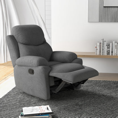 Relaxfauteuil – Fauteuil – Lounge Stoel – Sleeper Chair – TV Stoel – Ergonomisch Ontwerp – Hoogwaardig Schuim – Grijs Linnen