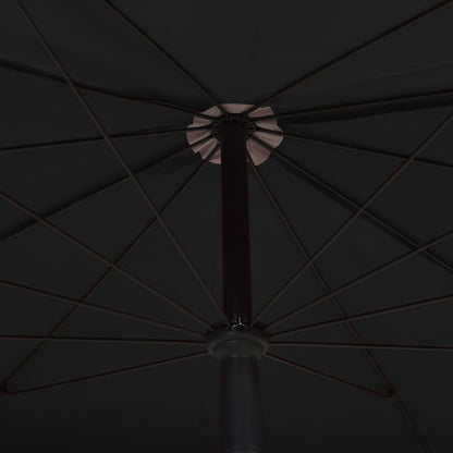 Parasol – Zonnescherm – Tuinparasol – Balkonparasol – Aluminium Schaduwparasol – 180x130 cm – Verstelbaar 180° Draaibaar – Duurzaam Metalen Frame – Smokeless Coal Grijs