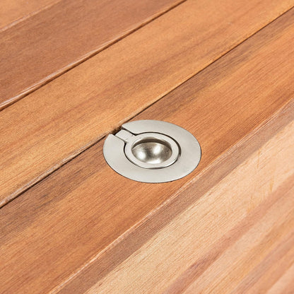 Safavieh Houten opbergdoos voor buiten, neutraal, 71 x 45 x 95 cm