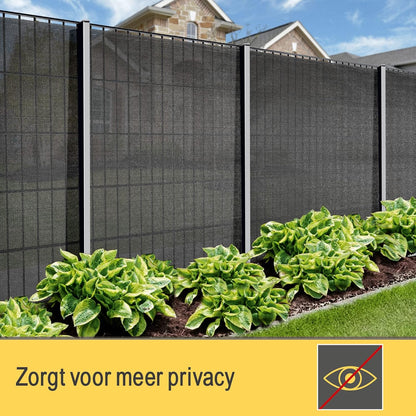 Sol Royal Zichtbreeknet Antraciet SG 80 Balkonscherm Zichtdoek 5000x200cm - Omheining 165 g/m² - Balkondoek Tuinnet zonwerend HDPE - Inclusief Kabelbinders