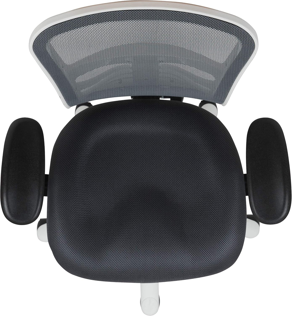 Flash Furniture Bureaustoel, schuimgaas, metaal, kunststof, hout, zwart, 68,58 x 64,77 x 112,4 cm