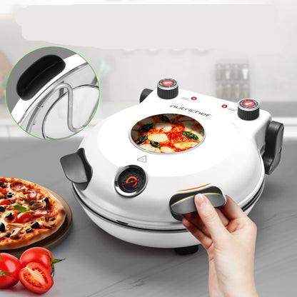 Pizzarette – Pizza Oven – Pizzamaker – Elektrische Oven – Tafeloven – 1200 Watt Vermogen – 30 cm Bakoppervlak – Tot 425°C – Wit