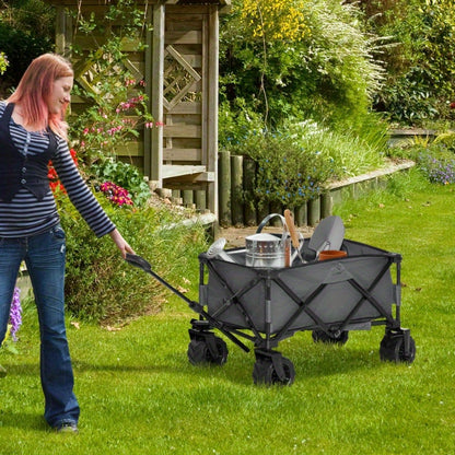 Opvouwbare Transportwagen – Vouwwagen – Bolderkar – Trolley – Transportkar – Metalen Frame – 360° Draaibare All-Terrain Wielen