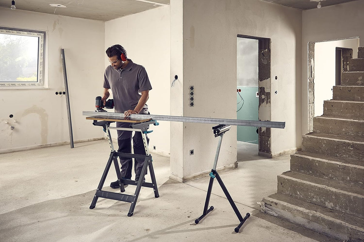 wolfcraft Span- en machinetafel MASTER 750 ERGO I 6871000 I In hoogte verstelbare span- en machinetafel