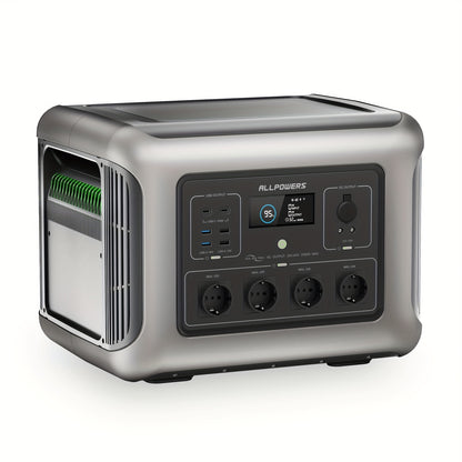 Powerstation – Energiecentrale – Draagbare Generator – Mobiele Accu – Zonne-Generator – 2016 Wh LiFePO4 Batterij – 2500 W AC Vermogen – Snelladen in 1 Uur