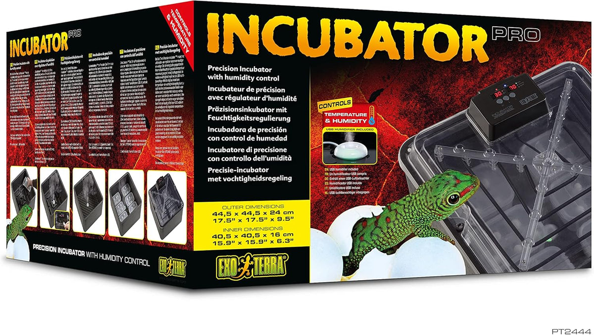 Exo Terra Reptile Egg Incubator PRO – Precisie-incubator met vochtigheidsregeling Eén kleur