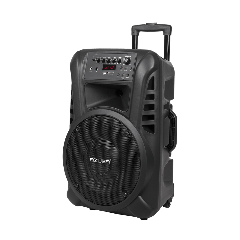 Draadloze Microfoonset – Actieve Speaker – Bluetooth Speaker – Karaoke Microfoon – Presentatie Microfoon – 12 Inch Woofer – 40W Vermogen