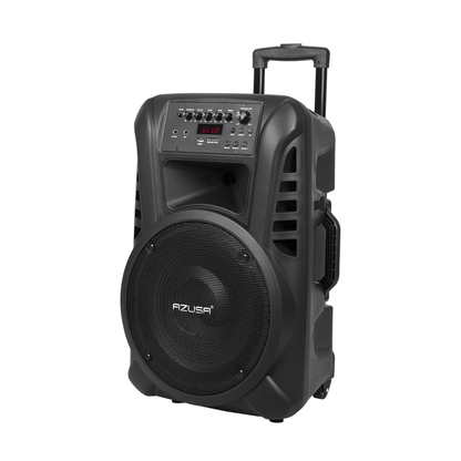 Draadloze Microfoonset – Actieve Speaker – Bluetooth Speaker – Karaoke Microfoon – Presentatie Microfoon – 12 Inch Woofer – 40W Vermogen