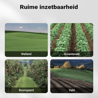 Wiltec tuinfrees benzine werkbreedte van 36 cm, grondfreesmachine motor 144 ccm en 4 messen, cultivator met brandstofaandrijving Euro 5, robuuste grondfrees voor tuinwerk