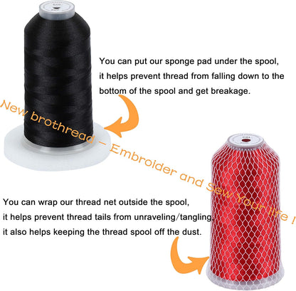 New brothread - Alle 60 Verschillende Kleuren 5000M Enorme Spoel Polyester Machine Borduurgaren voor commerciële en huishoudelijke borduurmachines