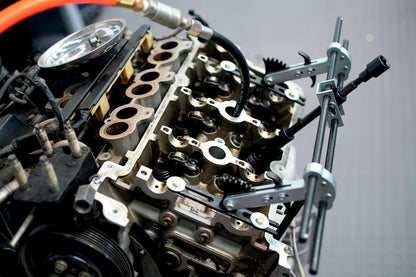 Klepverencompressor – Klepveerverwijderaar – Ventielveer Compressor – Klepveertool – Verbrandingskamerdruk Gereedschap – Universeel SOHC en DOHC – Inclusief 22 mm Persluchtadapter