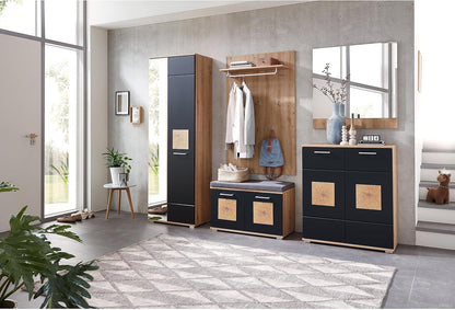 Schoenenbank – Schoenenmeubel – Opbergbank – Zitbank – Schoenopberger – Comfortabel Microvelours Zitkussen – Ruime Opbergruimte met Twee Planken