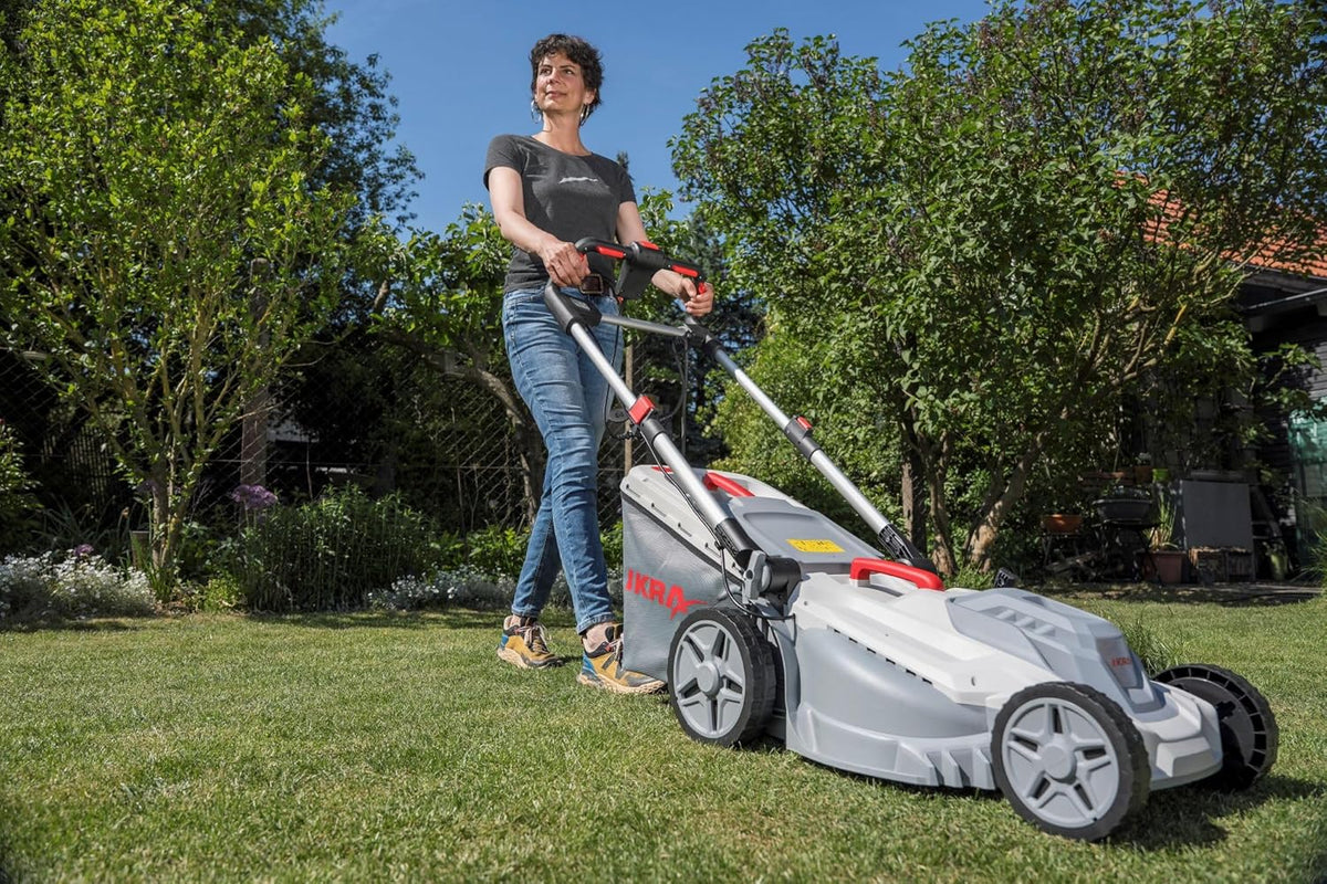 IKRA Elektrische Grasmaaier IERM 2043 T, 2000W, maaihoogte 30-75mm, maaibreedte 43cm, incl. reservemes & mulchkit