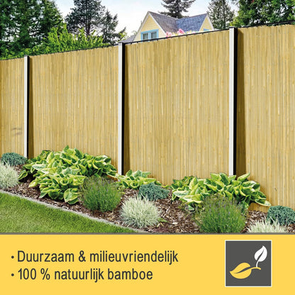 Sol Royal Privacy Scherm Bamboo Licht Glanzend 200x600 cm – Weerbestendig Bamboe Mat Wind Scherm Tuin Bamboe Balkonscherm – Robuust Natuurlijk Inkijkbescherming van Natuurlijk Bamboe Tuinscherm – B33
