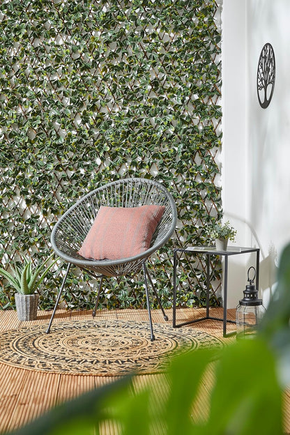 Bayberry decoratieve weerbestendige inkijkbescherming voor tuin en balkon - in grootte verstelbaar en geluidsisolerend 100 x 200 cm