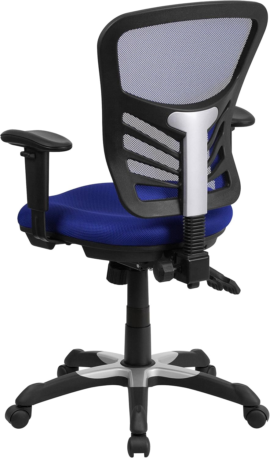 Flash Furniture Bureaustoel, metaal, blauw, 69 x 65 x 112 cm