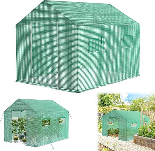 Kweekkas – Plantenkas – Tuinkas – Serre – Groentekas – 3 x 2 x 2 Meter – Gegalvaniseerd Stalen Frame – UV- en Vorstbestendige Folie