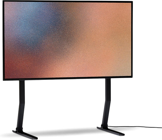 Pedestal Bendy Tall Standaard voor tv 40 tot 70 inch, hoogwaardige tv-vloerstandaard, modieuze tv-houder, staanbaar, unieke tv-poten (zwart)
