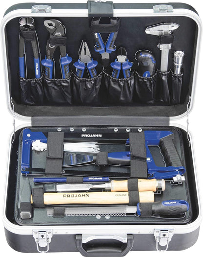 PROJAHN 8681 1/4" + 1/2" universele gereedschapskas, zwart, set van 149 stuks