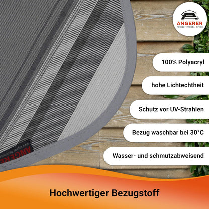 Angerer Klemluifel Dralon nr. 2800, grijs, 400 cm