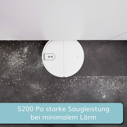 ROMY L6 Animal Smart Home robotstofzuiger met dweilfunctie, 5200 Pa zuigkracht, stille robotstofzuiger, geoptimaliseerd voor dierenharen, tapijt, harde vloeren, XXL stofreservoir in plaats van