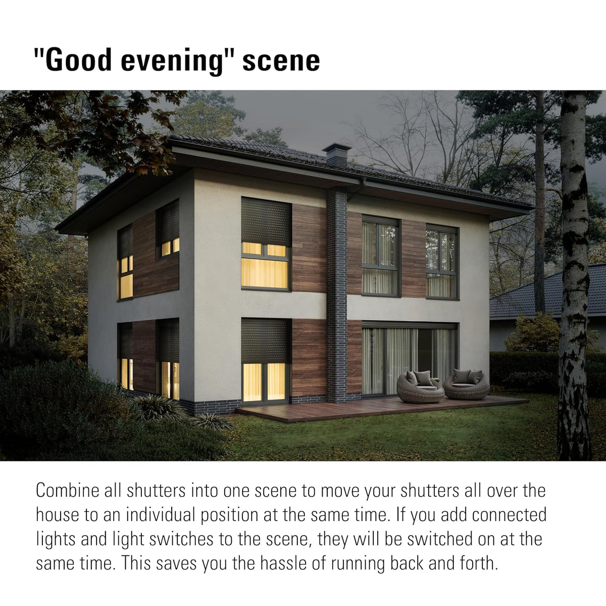 Eve Shutter Switch (Matter) 3 stuks - Smarte Rollladensteuerung für Alexa;Apple Home;Google;SmartThings; App- und Sprachsteuerung; Automationen; benötigt Thread Border Router und Nullleiter