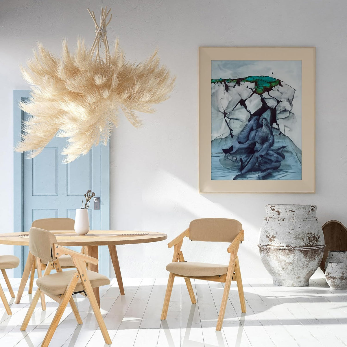 hjh OFFICE Klapstoel SCANDIO Stof Beige