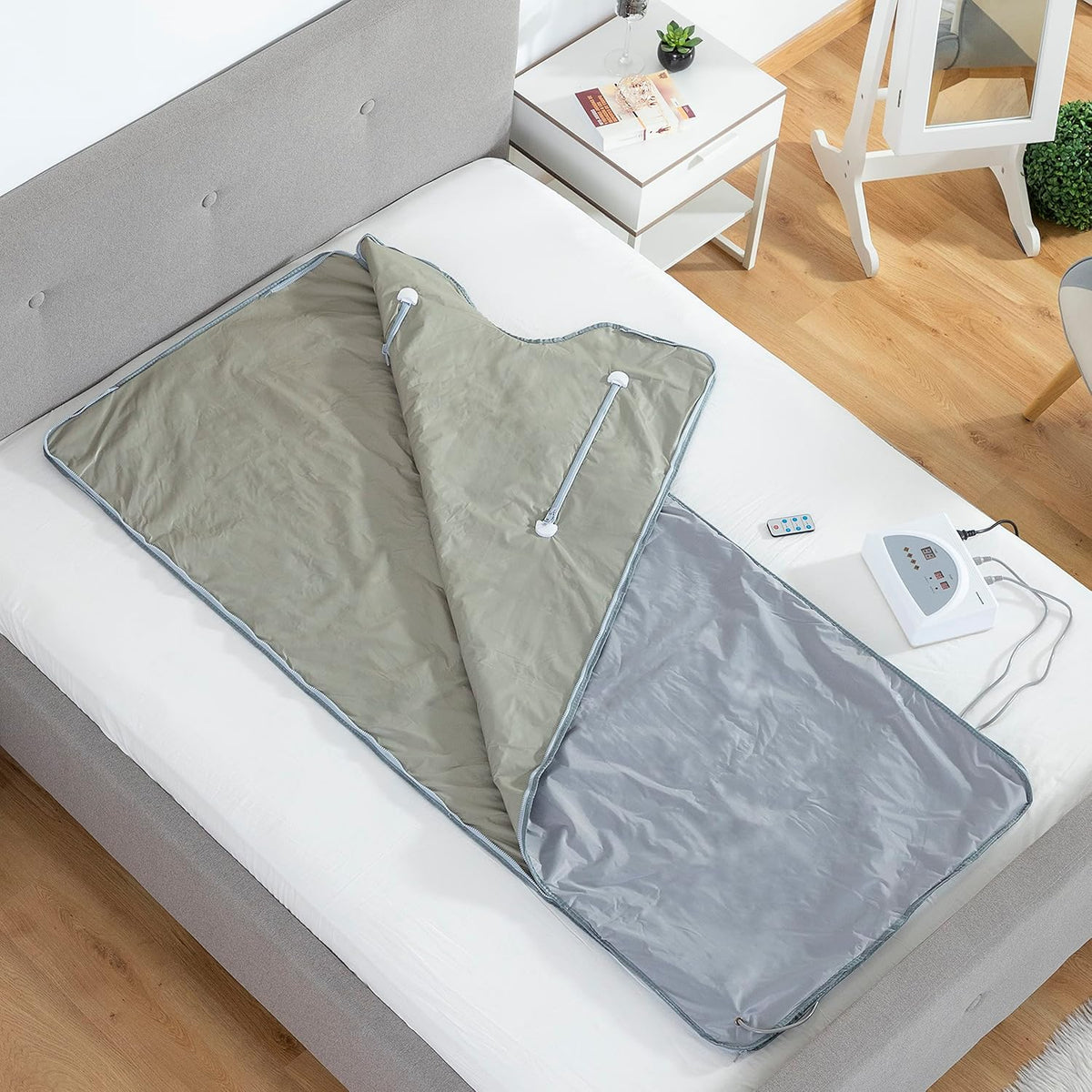 InnovaGoods Electric Blanket, Infrared Sauna Blanket, Thermal Blanket Suitable for Whole Body, Infrared Sauna Blanket Increases Removal of Fats and Toxins - QUORE