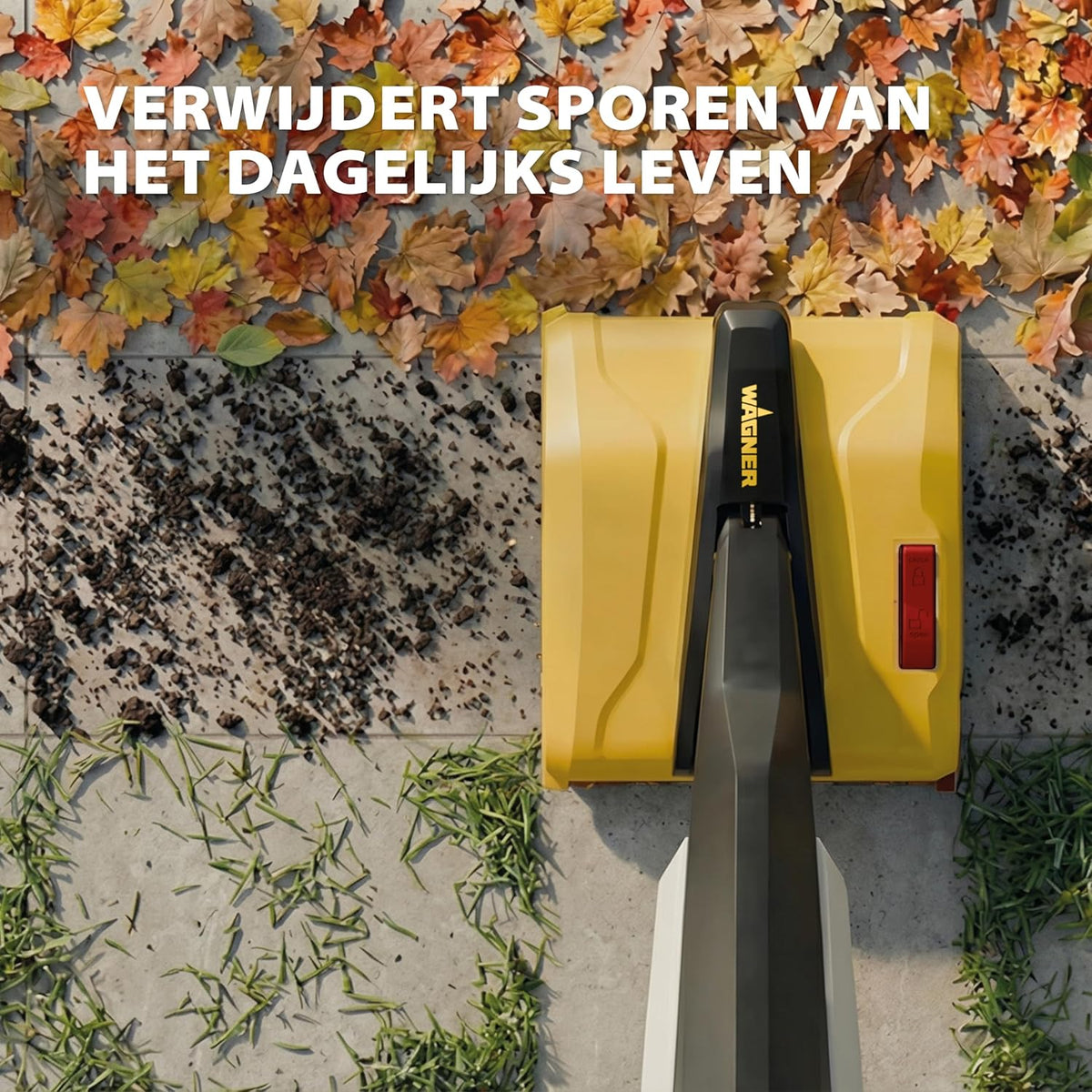WAGNER multifunctionele terrasreiniger Levaro Powerbrush 18V (batterij en lader zijn niet bij de levering inbegrepen) - voor ongecompliceerde onderhoudsreiniging van buitenruimtes