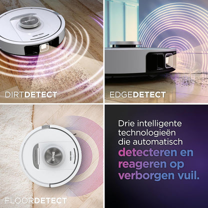 Robotstofzuiger – Robotstofzuiger en Dweil – Automatische Stofbak Leging – Slimme Vloerreiniger – Draadloze Stofzuiger – 3D- & LiDAR-Navigatie – Anti-Allergeen & Geurcontrole