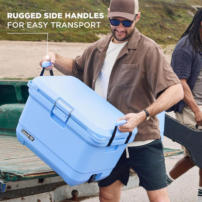 Coleman PRO Heavy-Duty geïsoleerde harde koeler met handgrepen | 42,5 L inhoud | Houdt ijs voor 4 dagen | Volledige schuimisolatie | Grote duurzame draagbare koelbox voor robuust buitengebruik en