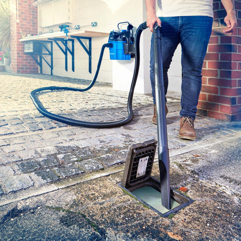 Tapijtreiniger - Tapijtwassers - Nat-Droogstofzuigers - Multifunctionele Stofzuiger - met Accessoires - Blaasfunctie - Stopcontact - voor Huis - Garage - Auto - Tapijt - 1500W - 18L - Blauw