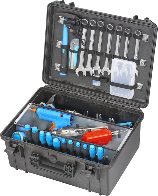 Max Cases MAX465H220ZPU gereedschapskoffer met verzinkte badkuip, zwart, 465 x 335 x 220 mm