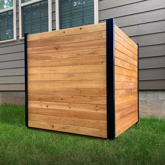 Enclo Privacy Screens EC18008 Richmond Houten Outdoor Privacy Hek Screen No-Dig Kit 38" B x 42" H, Ceder (2 panelen)