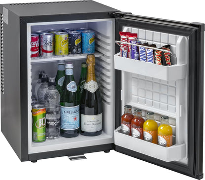 Corby Eton 40L afsluitbare minibar in zwart – EU-stekker