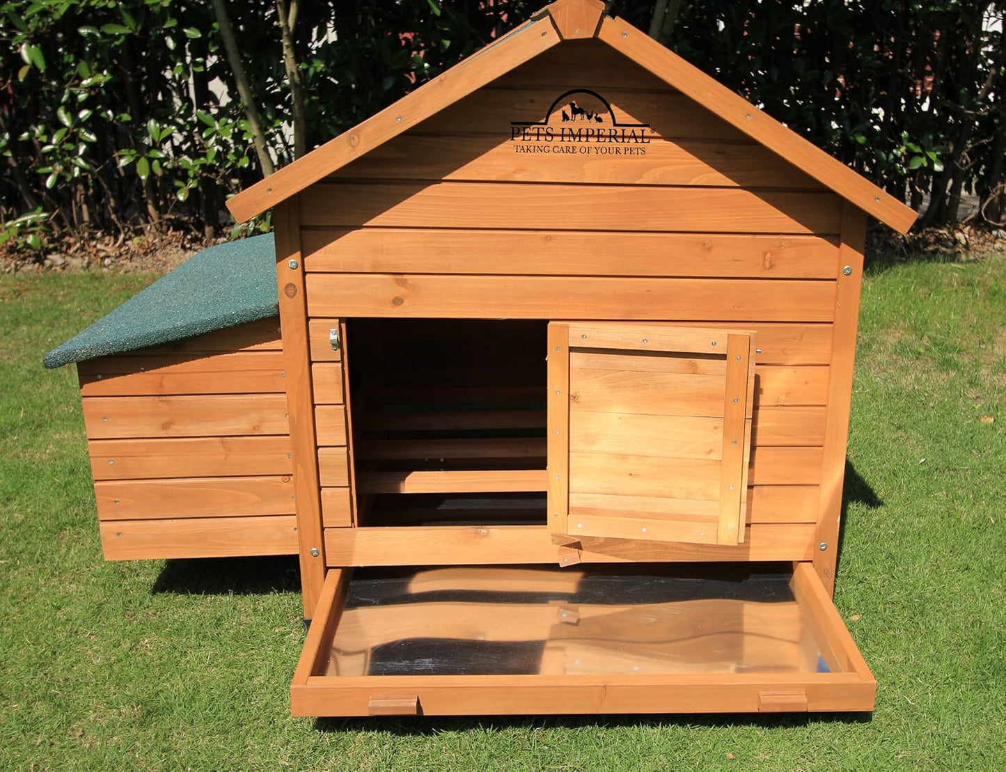 Pets Imperial Savoy Large Chicken Coop Single Nest Box Holds Up to 4 to 6 Birds Depending on Size - QUORE