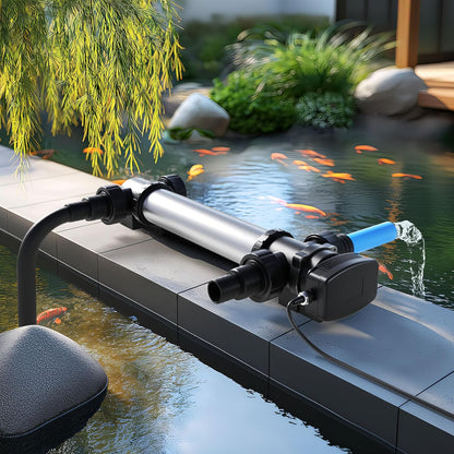 SunSun CUV-755 vijverzuivering waterzuiveraar RVS lichtfilter 55W